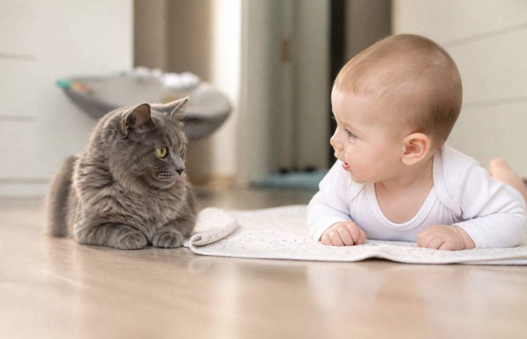 Chats et bébé : comment organiser une cohabitation sereine